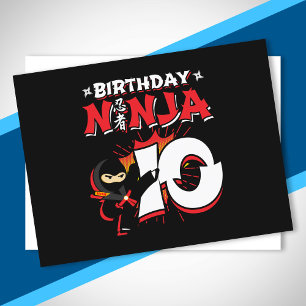 Kids Ninja Birthday Party Gift - 10 Year Old Postcard