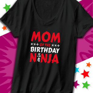 Kids Ninja Party Karate Mum of the Birthday Ninja T-Shirt