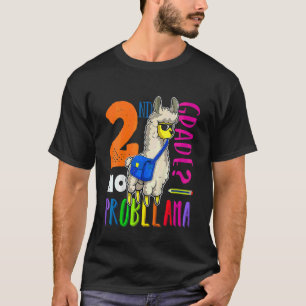 Kids No Prob Llama 2nd Grade Back To School Girl 1 T-Shirt