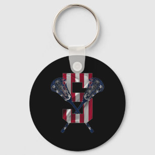 Kids Number 5 Years Lacrosse 5th Birthday 1  Key Ring