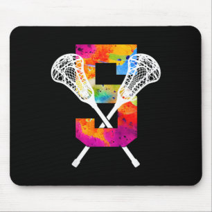 Kids Number 5 Years Lacrosse 5th Birthday  Mouse Pad
