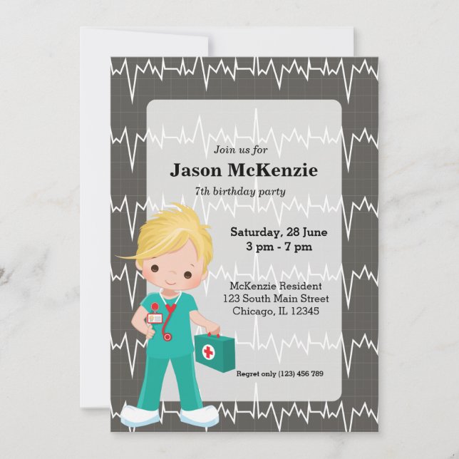 Kids Nurse Invitation (Front)