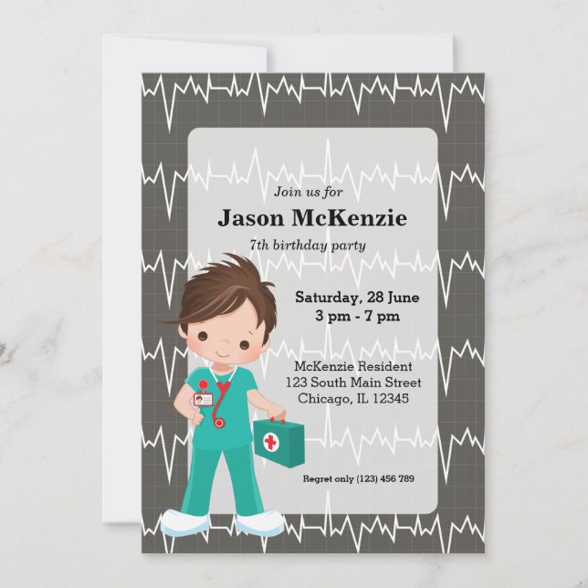 Kids Nurse Invitation (Front)