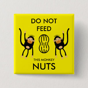 Kids Nut Allergy Warning 15 Cm Square Badge