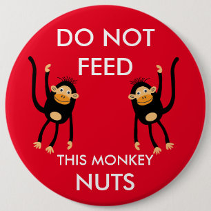 Kids Nut Allergy Warning 6 Cm Round Badge
