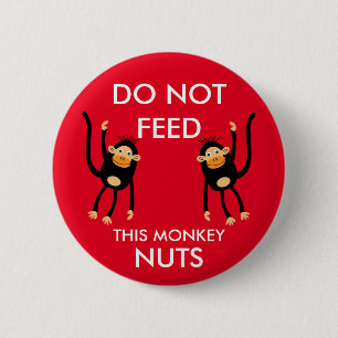 Kids Nut Allergy Warning 6 Cm Round Badge