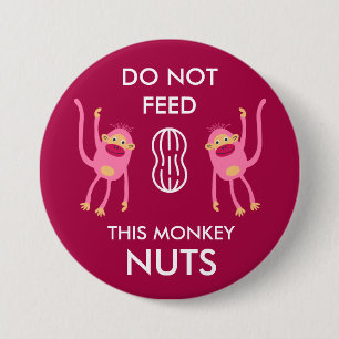 Kids Nut Allergy Warning 7.5 Cm Round Badge