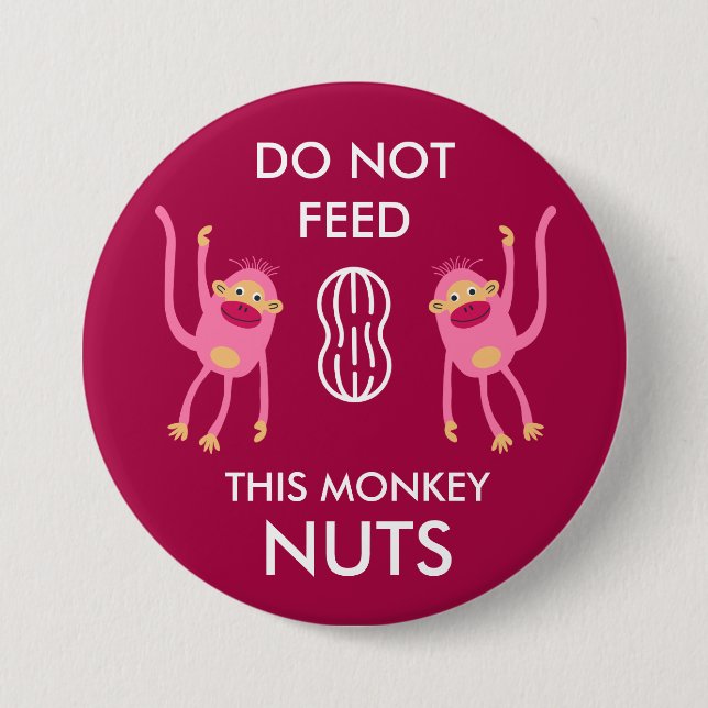 Kids Nut Allergy Warning 7.5 Cm Round Badge (Front)