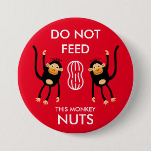 Kids Nut Allergy Warning 7.5 Cm Round Badge