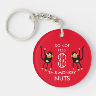 Kids Nut Allergy Warning Key Ring