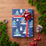 Kids Octopus Winter Sports Funny Animal Wrapping Paper<br><div class="desc">Kids Octopus Winter Sports Funny Animal Wrapping Paper. Octopus and Snowman pattern with winter sports,  skiing,  sledding,  and snowboarding. Winter Holiday Christmas or Hanukah or winter birthday.</div>
