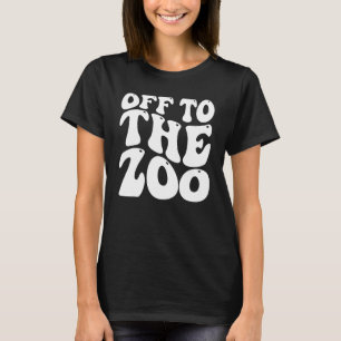Kids Off To The Zoo Animal Boys Girls Child Off To T-Shirt
