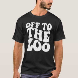 Kids Off To The Zoo Animal Boys Girls Child Off To T-Shirt