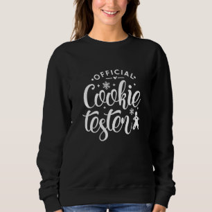 Kids Official Cookie Tester Christmas Baking Team  Sweatshirt
