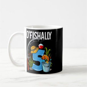 Kids O'fishally 5 Years Old 5th Birthday Fishing Coffee Mug