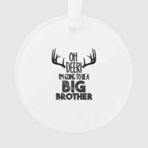 Kids Oh Deer Big Brother Hunting PAcrylic Ornament