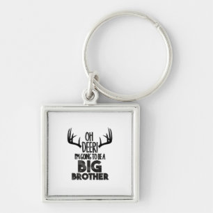 Kids Oh Deer Big Brother Hunting Pregnancy Announc Key Ring