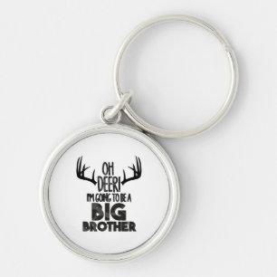 Kids Oh Deer Big Brother Hunting Pregnancy Announc Key Ring