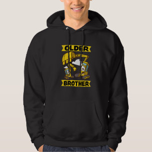 Kids Older Brother 2023 Digger Excavator Dredger Hoodie