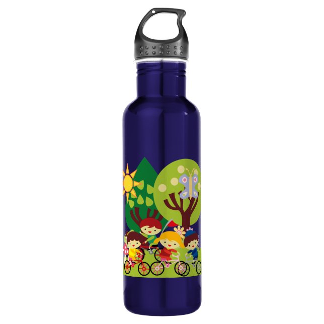 Kids on Bikes 710 Ml Water Bottle (Front)