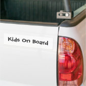 Kids On Board Bumper Sticker (On Truck)