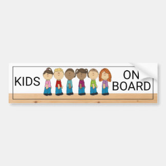 Kids On Board Bumper Sticker