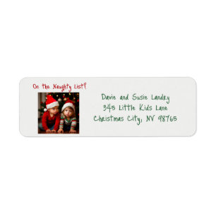Kids On The Naughty List Photo Christmas