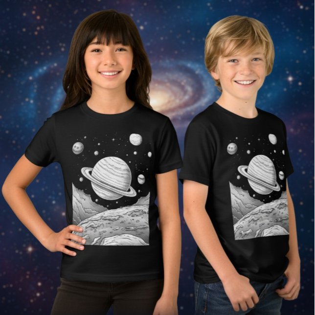 Kids Outer Space Adventure T-Shirt Tri-Blend Shirt (Creator Uploaded)