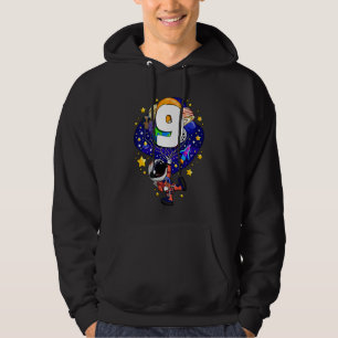 Kids Outer Space Astronaut 9th Birthday Boy 9 Yea Hoodie