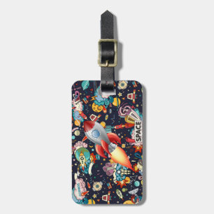Kids Outer Space Luggage Tag