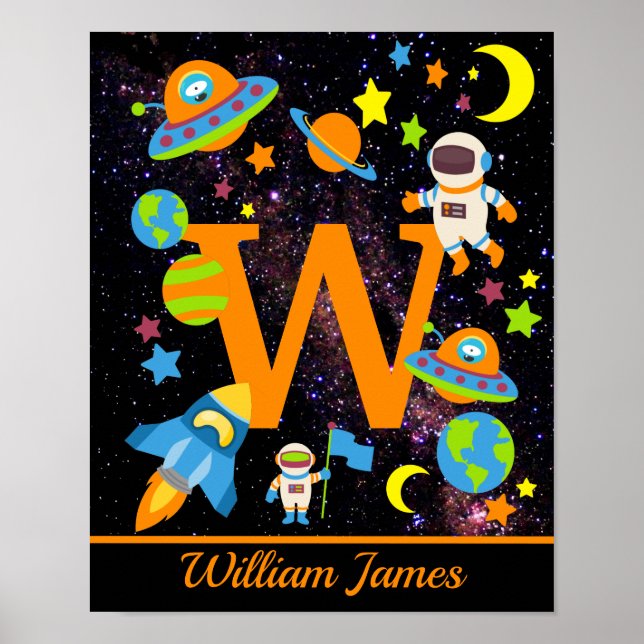 Kids Outer Space Milkyway Poster (Front)