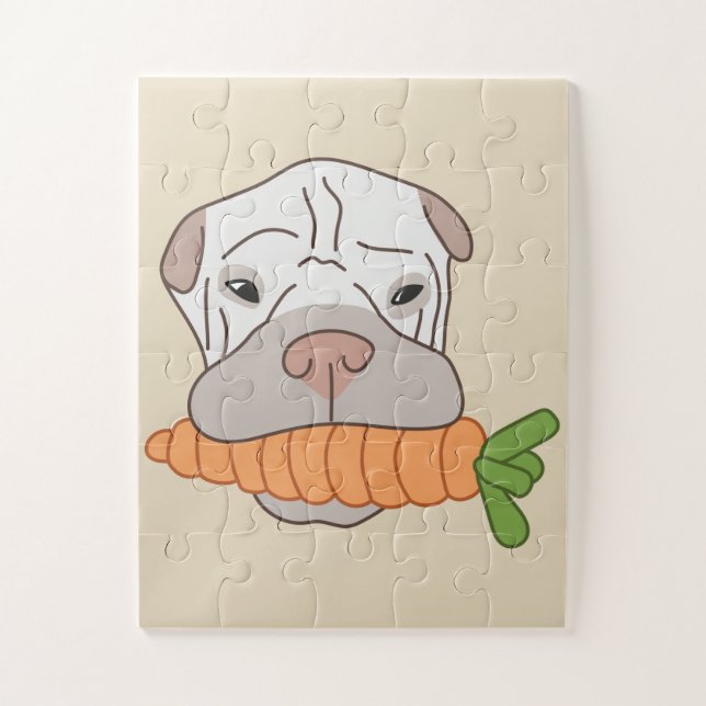 Kids Paddy puzzle carrot - art by Irina Kolb (Vertical)