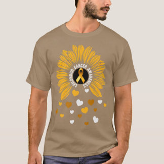 Kids Paediatrics cancer Sunflower childhood cancer T-Shirt