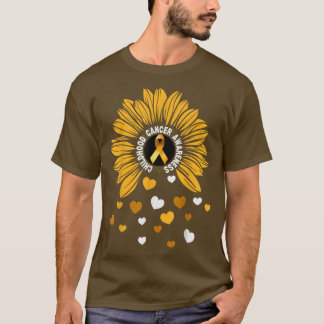 Kids Paediatrics cancer Sunflower childhood cancer T-Shirt
