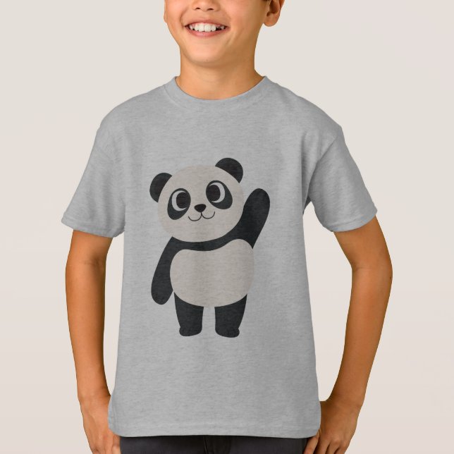 Kids Panda T-Shirt  (Front)