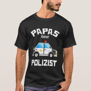Kids Papas Little Police Officer  Police Car  Unif T-Shirt