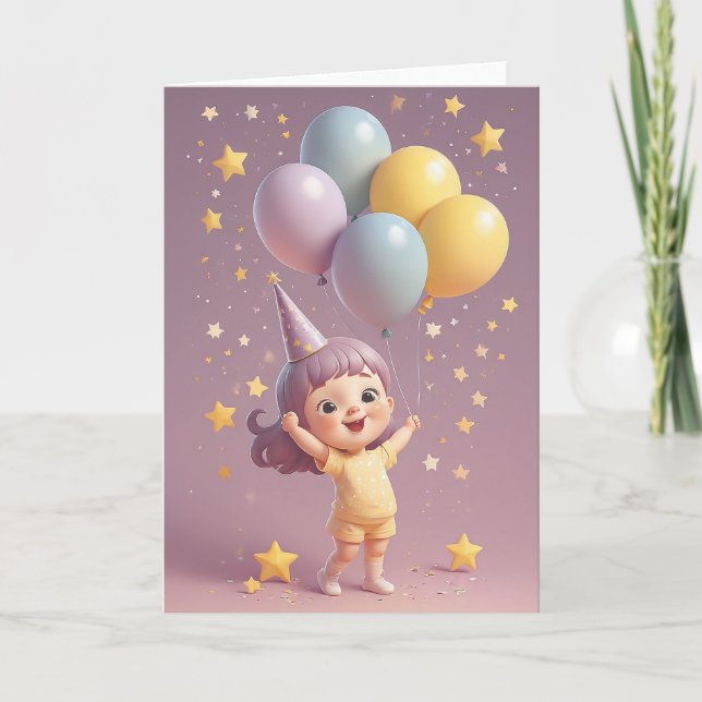 Kids' Paradise Birthday Card (Front)