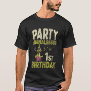 Kids Party Animals 1st Birthday Snake Phyton Boa T-Shirt