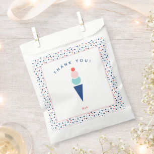 Kid's Party Custom Favour Bag in Blue and Pink