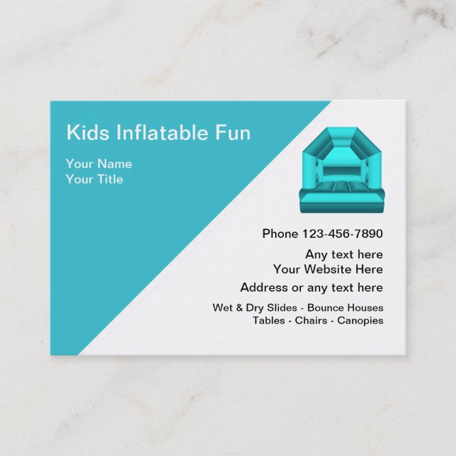 Kids Party Entertainment Business Cards (Front)