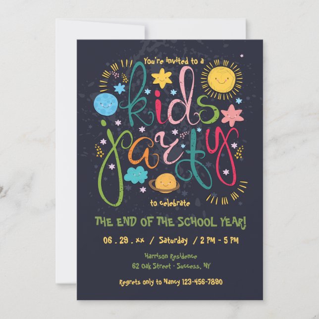 Kids Party Invitation (Front)