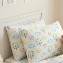 Kids Pastel Nature Tree Cloud Sun Woodland
