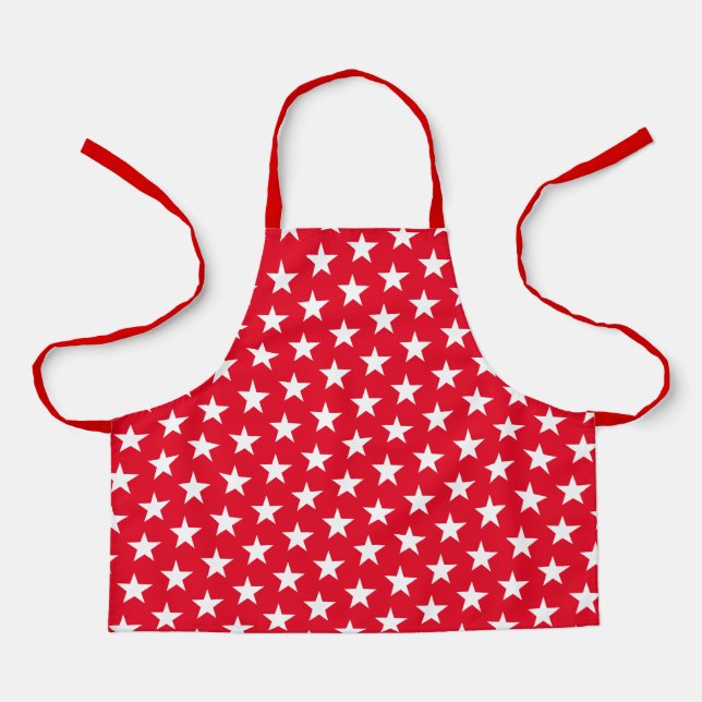 Kids Patriotic Stars Apron (Front)