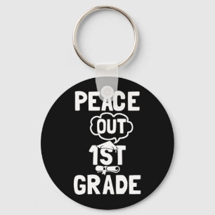 Kids Peace Out 1St Grade For Graduation 2022 Key Ring