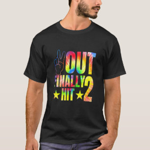 Kids Peace Out Finally Hit 2 Year Old 2nd Birthday T-Shirt