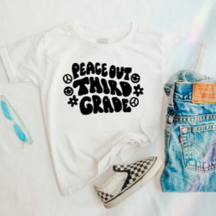 Kids Peace Out Third Grade T-Shirt