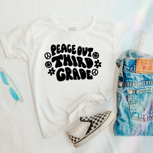 Kids Peace Out Third Grade T-Shirt (Creator Uploaded)