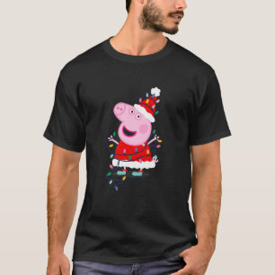 Kids Peppa Pig Christmas Santa Claus Peppa Holiday T-Shirt