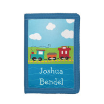 Kids Personalised Choo Choo Train Caboose Wallet