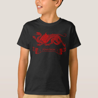Kid's Personalised Dragon T-shirt